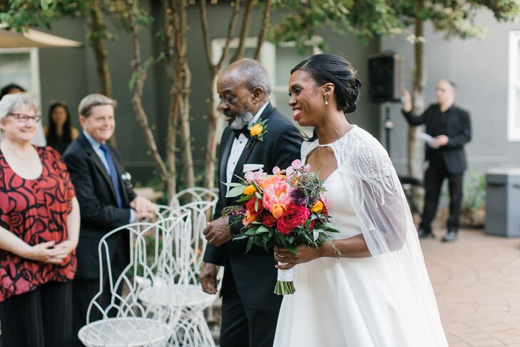 Bridal Processional at the Kimpton Brice Hotel in Savannah, Georgia