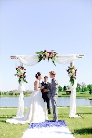 Bride and Groom Outdoor Ceremony