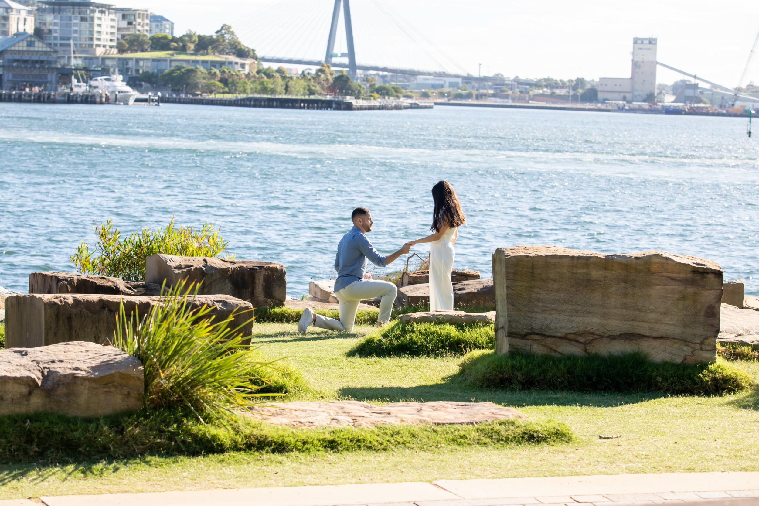 The day John got  on bended knee and made it official.