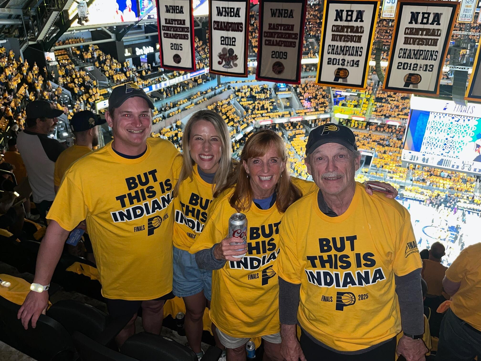 Getting to watch the Pacers in the NBA finals!