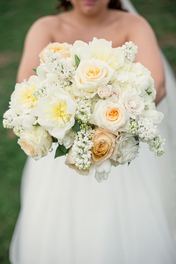 All-White Bridal Bouquet