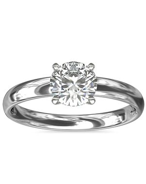 Blue Nile Round Cut Engagement Ring