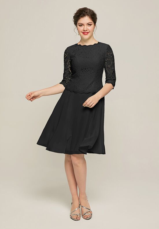 AW Bridal AW Tessie Dress Black Mother Of The Bride Dress - 1