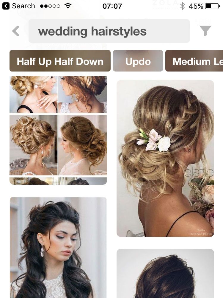 Pinterest wedding app screenshot