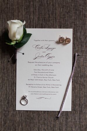 Busy Bride Print Wedding Invitation