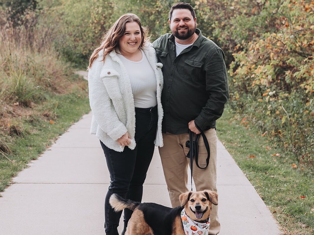 Picture of Two idiots and a dog