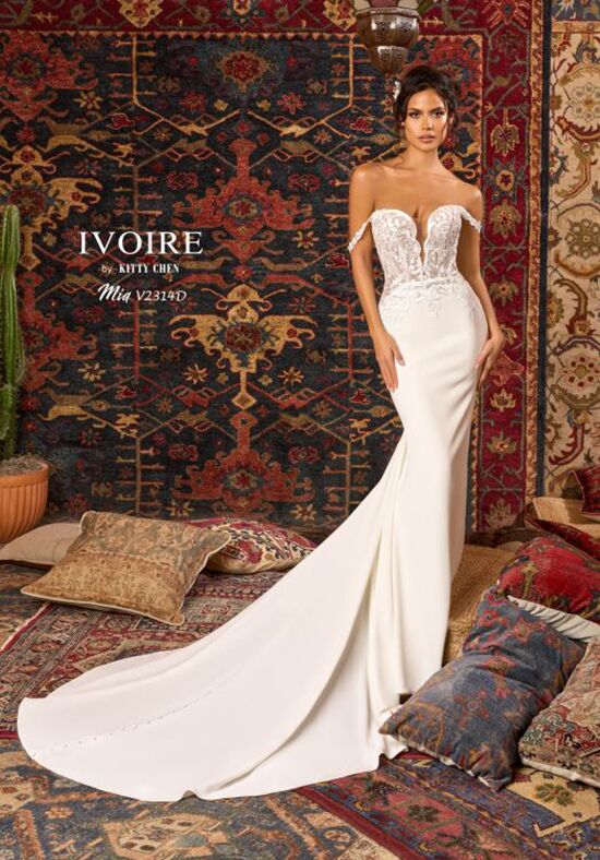 IVOIRE by KITTY CHEN MIA, V2314D Fit-and-Flare Wedding Dress - 1