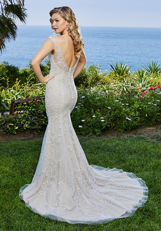 Casablanca Bridal 2410 Myra Sheath Wedding Dress - 3