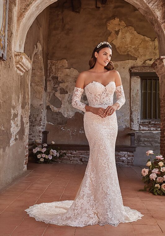 Casablanca Bridal 2474 Magnolia Sheath Wedding Dress - 3