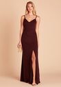 Birdy Grey Jay Crepe Dress in Cabernet V-Neck Bridesmaid Dress - thumbnail - 2