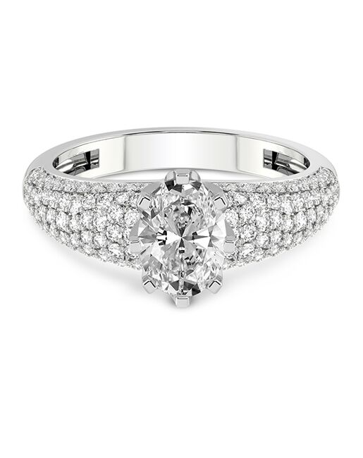 Friendly Diamonds Elegant Round, Oval Cut Engagement Ring - 3