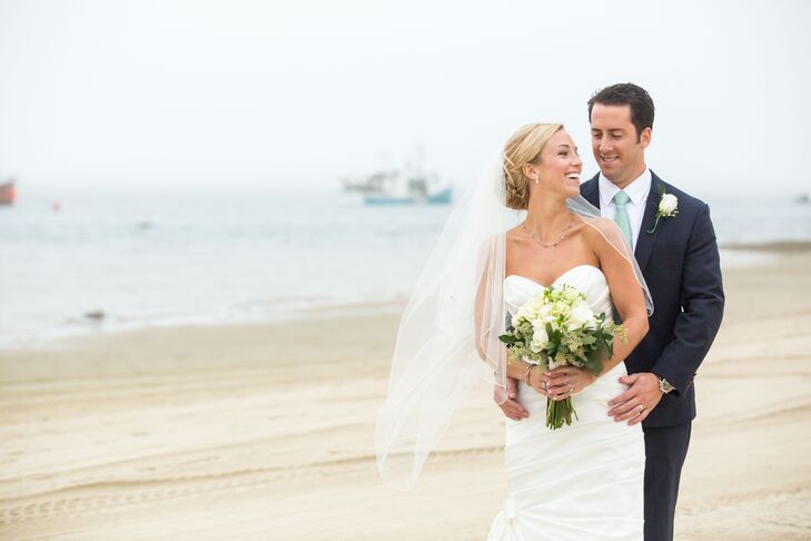 Alexandria Pearce (27 and a nurse) and Brennan Hill (27 and works in sales) planned a preppy, nautical affair for their wedding at Chatham Bars Inn in