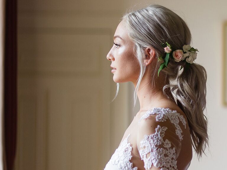 Wedding Hairstyles Low Ponytail