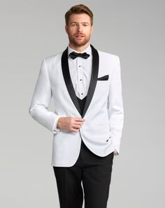 Friar Tux White Lorenzo Tuxedo White Tuxedo