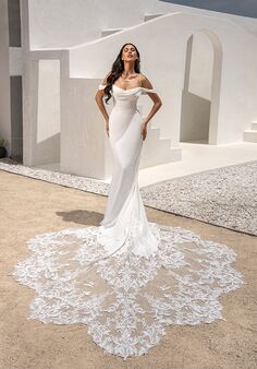 KITTYCHEN BARCELONA, H2422 Fit-and-Flare Wedding Dress