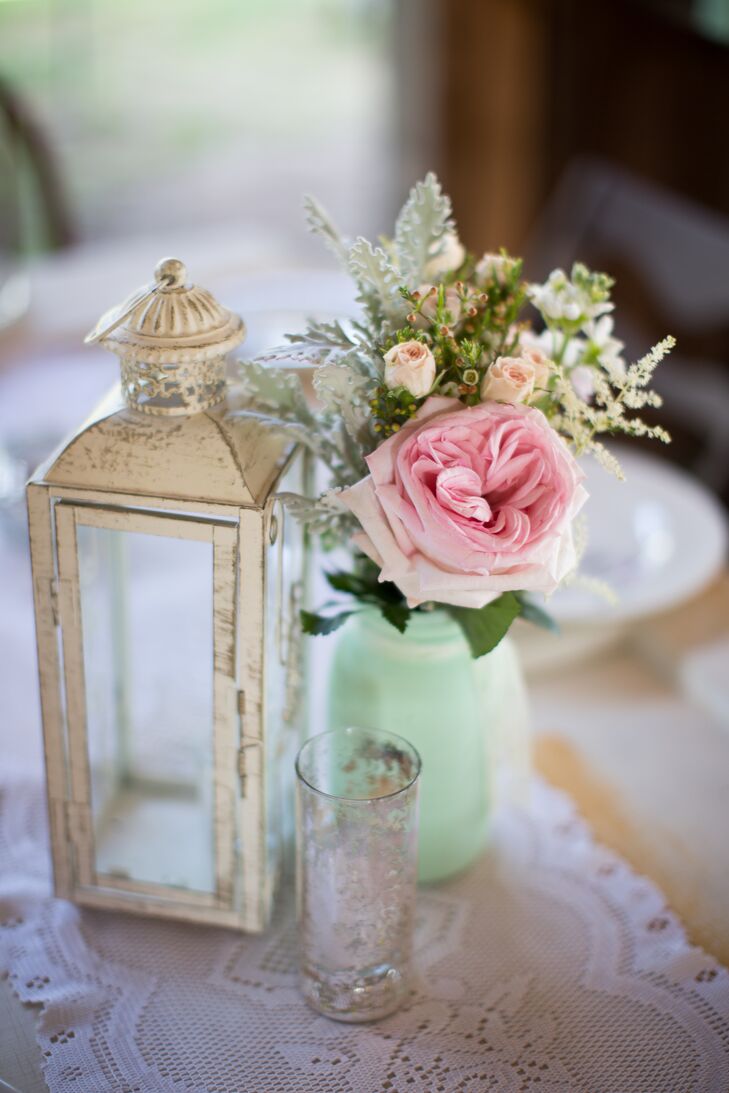 Rustic Glam Lantern Centerpiece