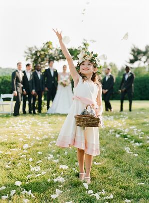 Flower Girl at Charlottesville, Virginia, Wedding