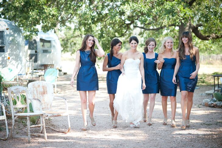 Blue Bridesmaid Dresses
