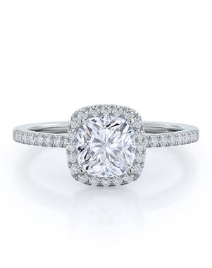 With Clarity Glamorous Cushion Cut Engagement Ring