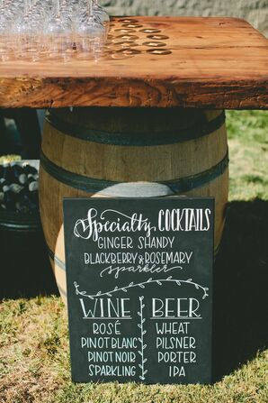 Vintage Wine Barrel Bar