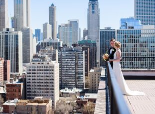 When planning her marriage to Jeffrey, artist Jacqueline jumped at the opportunity to design her own vision on a larger- than-life canvas—which turned