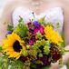 Colorful Wildflower Bouquet, Green Accents
