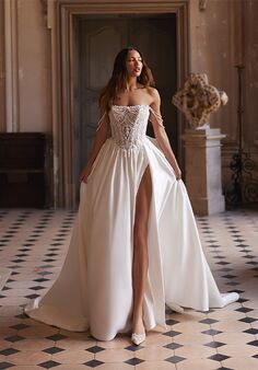 Moonlight Couture H1644 Ball Gown Wedding Dress