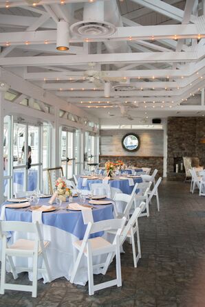 Dusty Blue Reception Tables