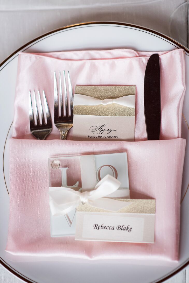 Square 'Love' Coaster Glass Wedding Favors
