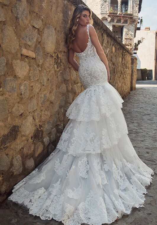 Calla Blanche 125249 Leyla Mermaid and Trumpet Wedding Dress - 4