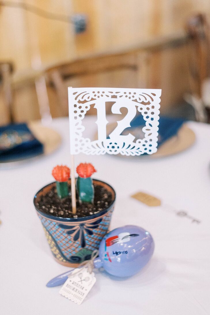 Papel Picado Paper Banner Table Number