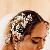 Burgundy and Gold Wowed at This Masaya Desert Ranch Wedding in Joshua Tree, California