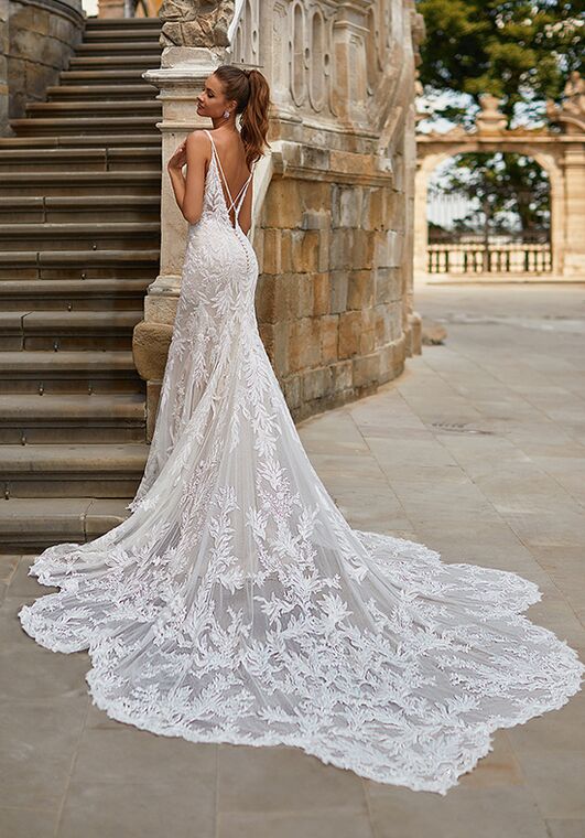 Val Stefani Palazzo Mermaid Wedding Dress - 3