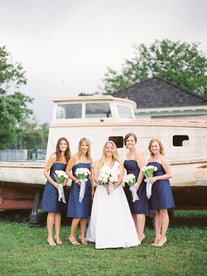 Polished Navy Bridesmaid Dresses