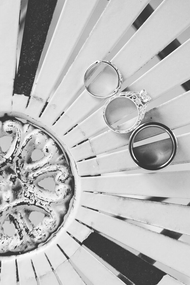 Wedding Rings, Silver and Black