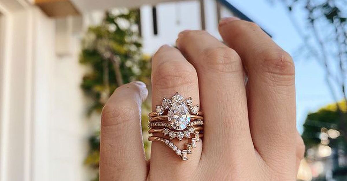 How to Stack: Vintage Floral Engagement Rings, Bridal Ring Stacks