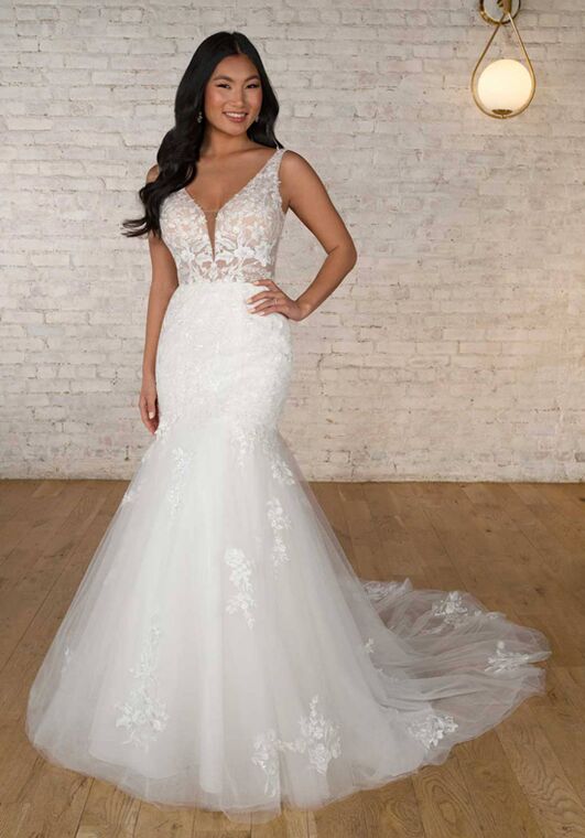 Stella York 7630 Fit-and-Flare Wedding Dress - 4