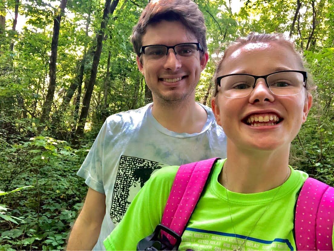 First hike together in Cedar Falls, IA.