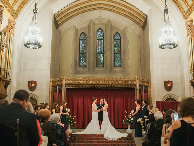 Church wedding venue in Detroit, Michigan.