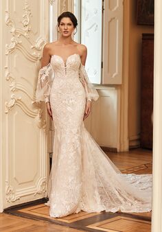 Moonlight Couture H1508 Mermaid Wedding Dress