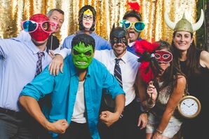 Guests Enjoy the Photo Session with Props