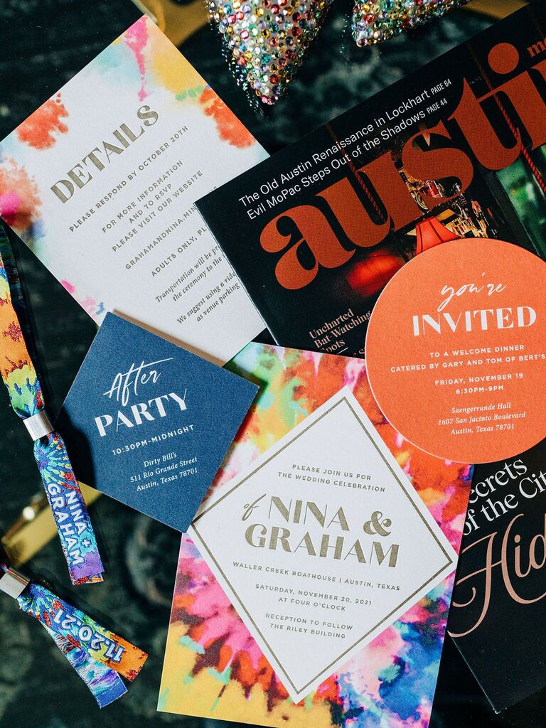 Custom stationery idea for a personalized wedding. 