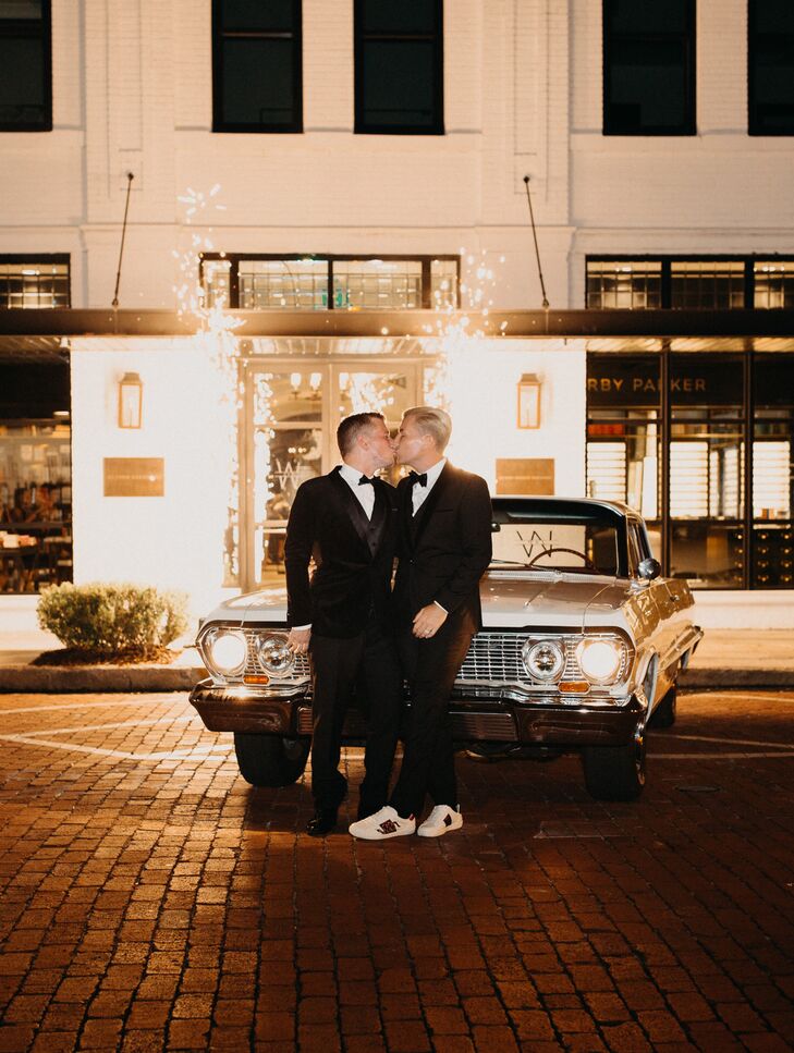 Grooms Exit in 1963 Chevy Impala