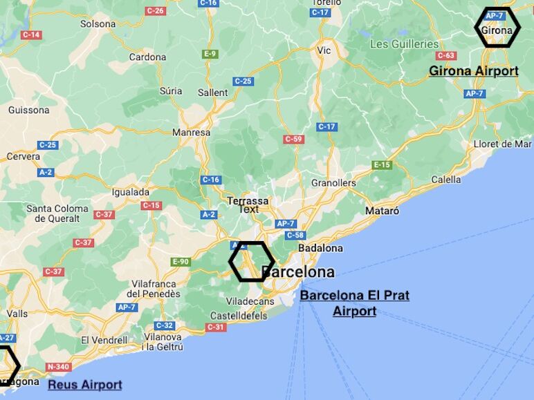 Picture of Nearest Airports /   Aeroports més propers