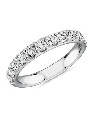 Blue Nile 74247 White Gold Wedding Ring