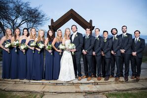 Navy Wedding Party at Rock Lake Ranch