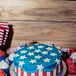 American Flag-Inspired Patriotic Groom's Cake