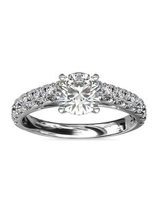 Blue Nile Round Cut Engagement Ring