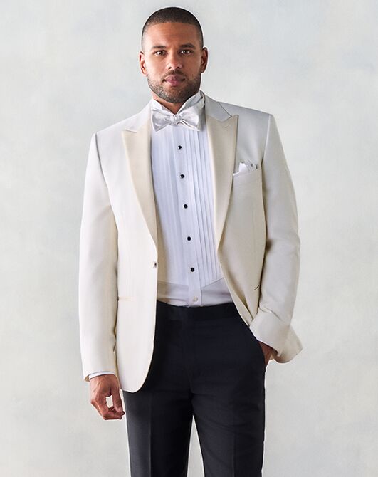 The Black Tux White Dinner Jacket Tuxedo Wedding Tuxedo | The Knot