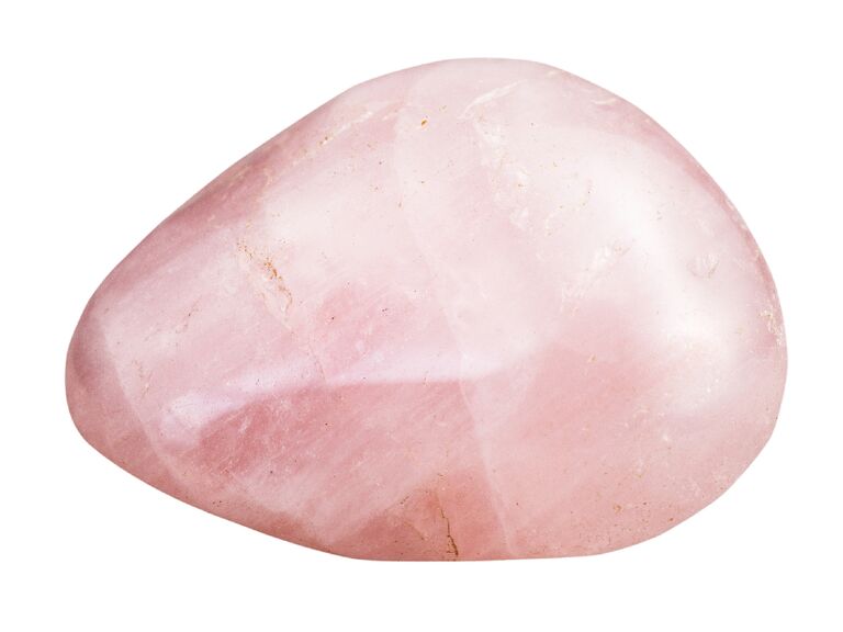 light pink rose quartz gemstone color